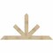 Ekena Millwork Saratoga Rough Sawn Timber Gable Bracket, Douglas Fir, 84"W x 42"H x 6"D x 6"F, 12/12 Pitch GBW084X42X0606SAR00RDF - alternate 1